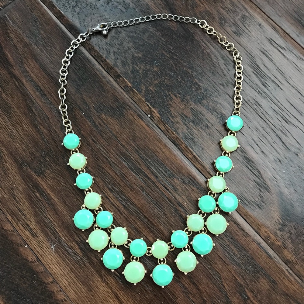 BaubleBar Mint Green Statement Necklace